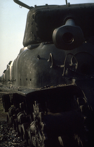 1981_Militaire-Dienst_Seedorf_Oefentanks_Sherman-tank-02t